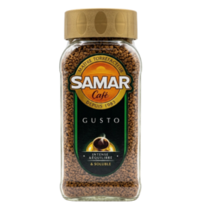 amar Café Gusto Instant Coffee - Intense & Équilibré Soluble Coffee Jar
